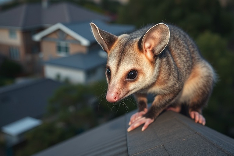 Possum in Sydenham residential area